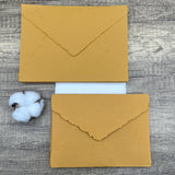 Honey Gold Handmade Cotton Envelopes (Set of 10) - Microfleur