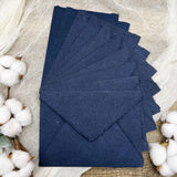 Indigo Handmade Cotton Envelopes (Set of 10) - Microfleur