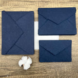 Indigo Handmade Cotton Envelopes (Set of 10) - Microfleur