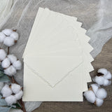 Ivory Handmade Cotton Envelopes (Set of 10) - Microfleur