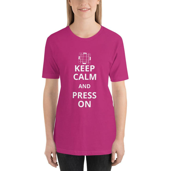 Keep Calm and Press On T-Shirt - Microfleur