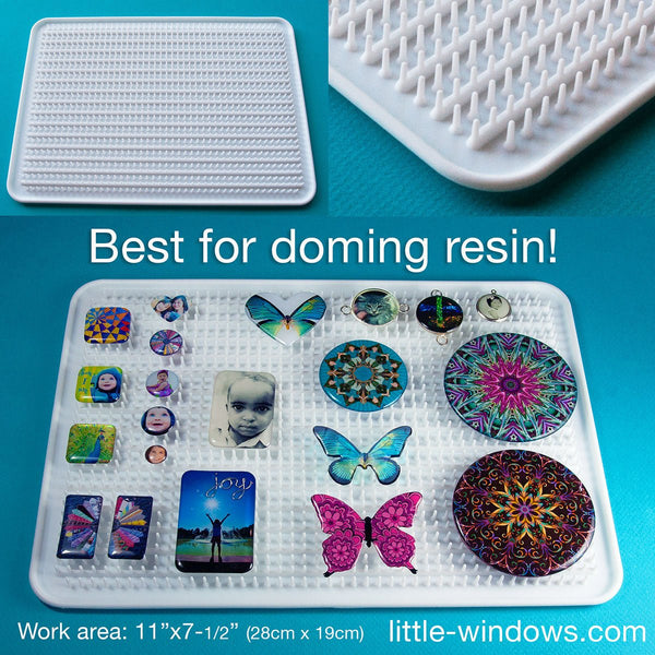 Large Silicone Doming Tray for Resin Jewelry and Art - Microfleur