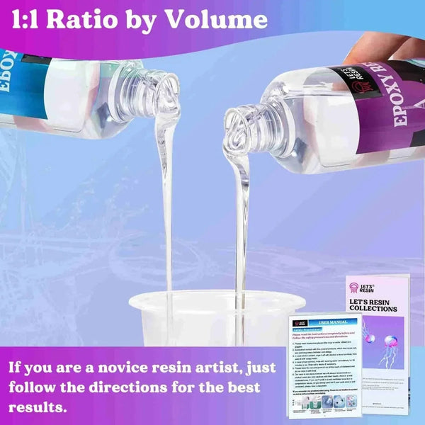 Let's Resin Epoxy Resin - 16 oz Bundle - Microfleur