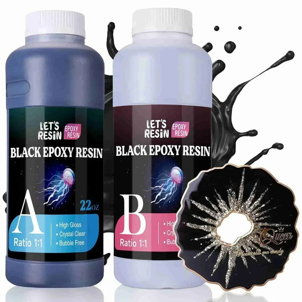 Let's Resin Epoxy Resin - Black (44 oz) - Microfleur