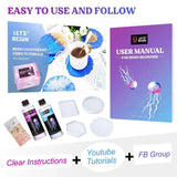 Let's Resin UV Resin Kit - Coasters - Microfleur