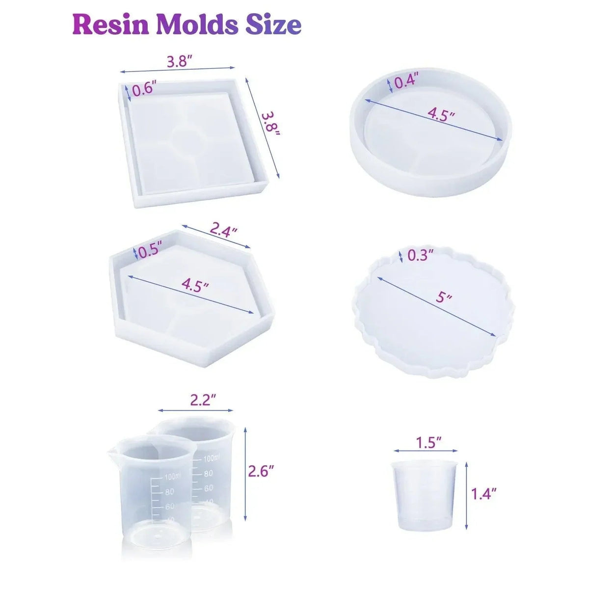 Let's Resin UV Resin Kit - Coasters - Microfleur