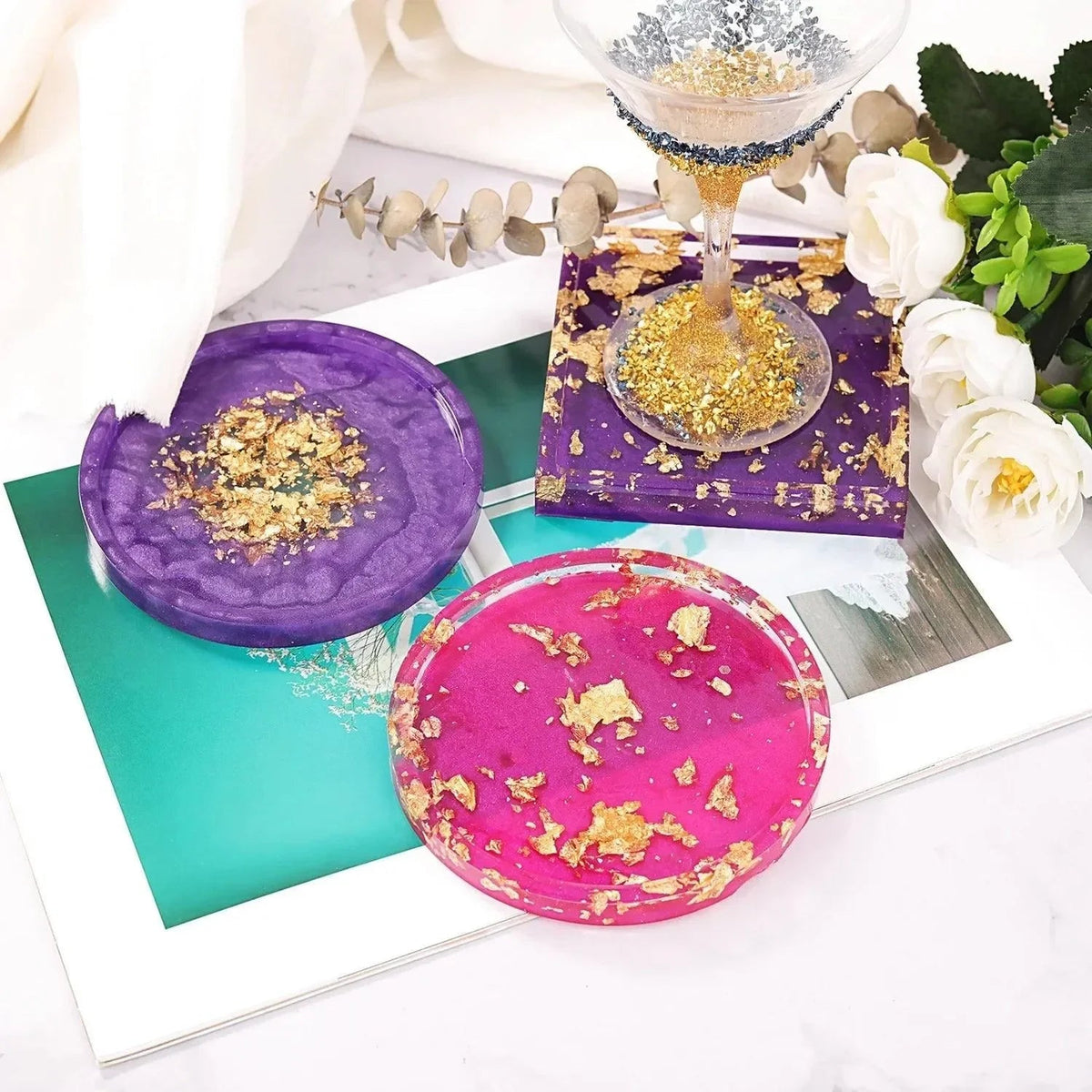Let's Resin UV Resin Kit - Coasters - Microfleur