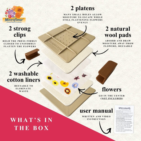 Microfleur Regular Flower Press Kit - Microfleur