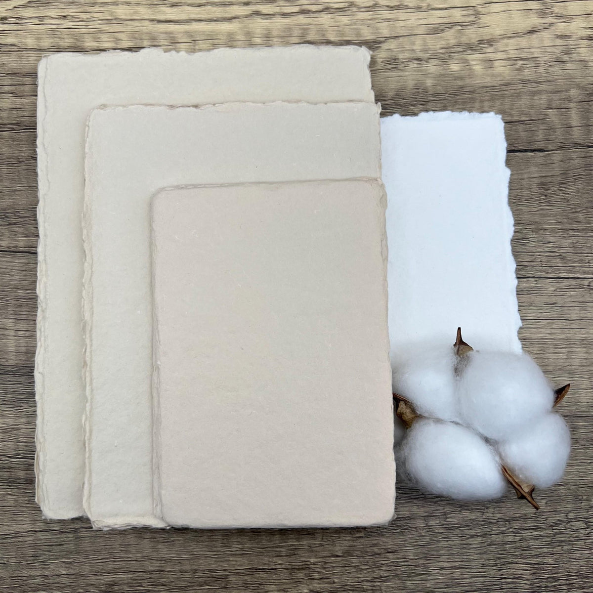 Oat Handmade Cotton Paper (Set of 10) - Microfleur