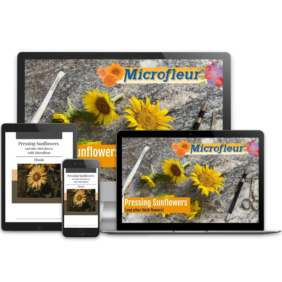 Pressing Sunflowers Online Course - Microfleur