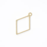 Rhombus Open Back Bezel Pendant - Microfleur