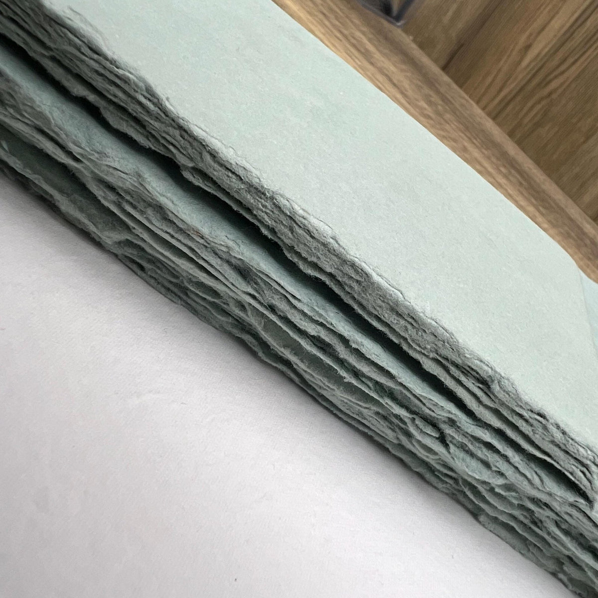 Sage Mist Handmade Cotton Paper (Set of 10) - Microfleur