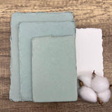 Sage Mist Handmade Cotton Paper (Set of 10) - Microfleur