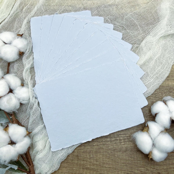 Something Blue Handmade Cotton Paper (Set of 10) - Microfleur