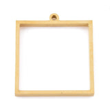 Stainless Steel Square Open Back Bezel Pendant - Microfleur