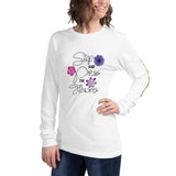 Stop & Press the Flowers Long Sleeve Tee - Microfleur