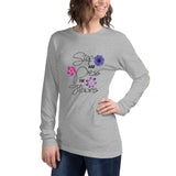 Stop & Press the Flowers Long Sleeve Tee - Microfleur