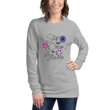 Stop & Press the Flowers Long Sleeve Tee - Microfleur