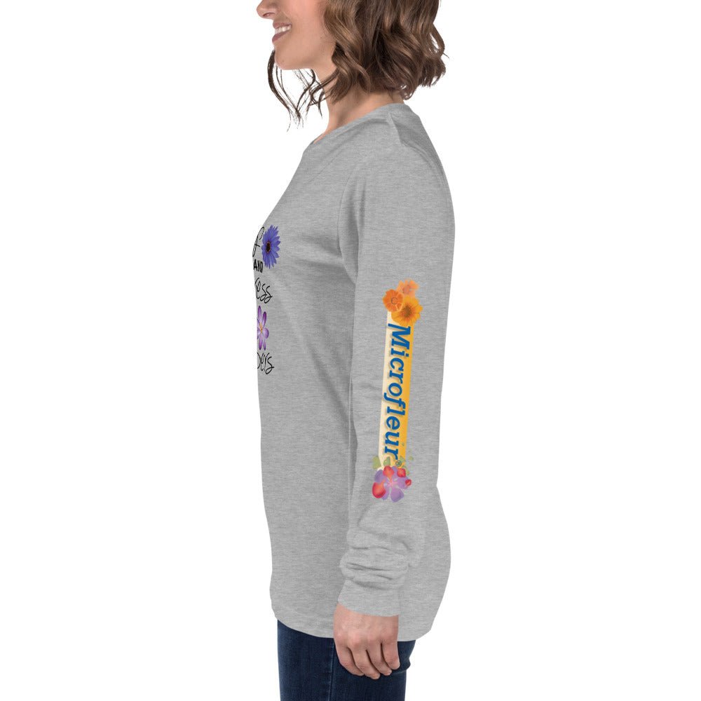 Stop & Press the Flowers Long Sleeve Tee - Microfleur