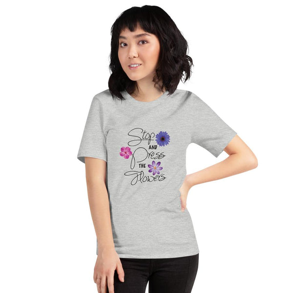 Stop & Press the Flowers T-shirt - Microfleur