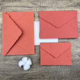 Terracotta Handmade Cotton Envelopes (Set of 10) - Microfleur