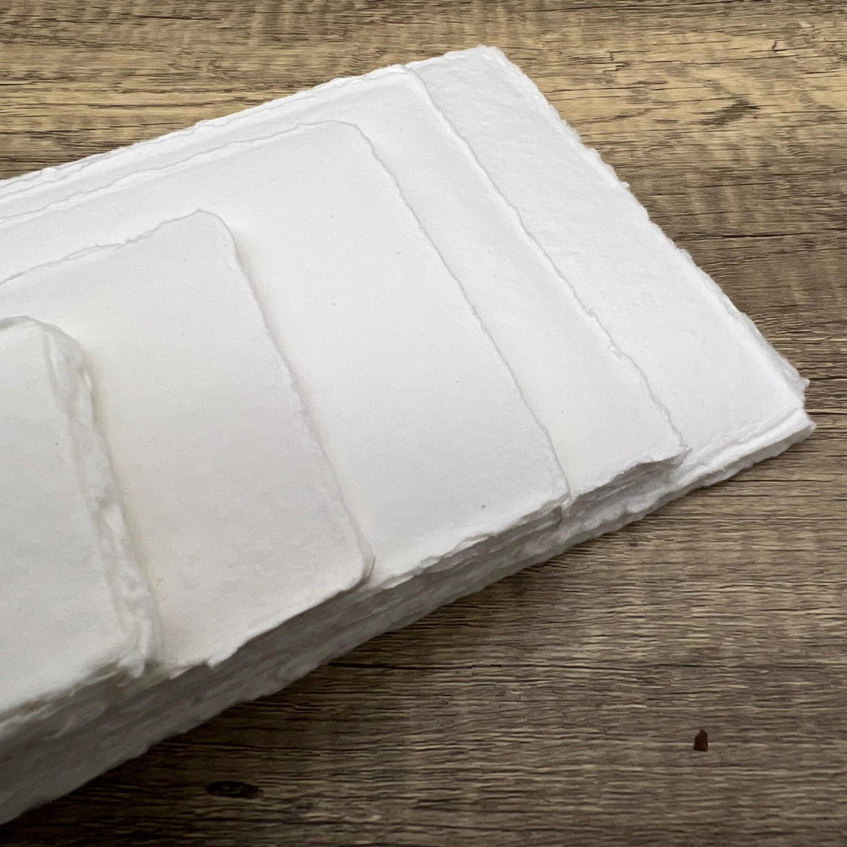 White 150gsm Handmade Cotton Paper (Set of 10) - Microfleur