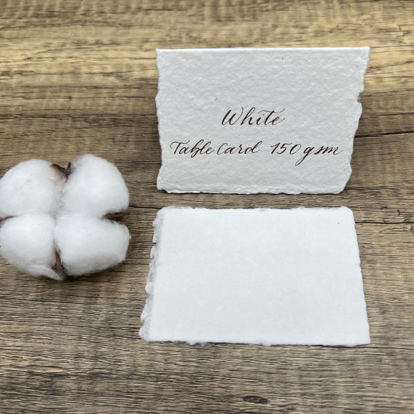 White 150gsm Handmade Cotton Paper (Set of 10) - Microfleur