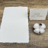 White 150gsm Handmade Cotton Paper (Set of 10) - Microfleur