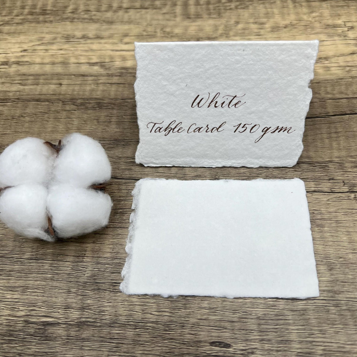 White 300gsm Handmade Cotton Paper (Set of 10) - Microfleur