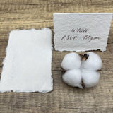 White 300gsm Handmade Cotton Paper (Set of 10) - Microfleur